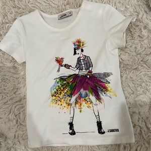 Brand New Girls Junior Gaultier T-Shirt Size 3A